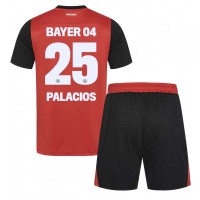 Bayer Leverkusen Exequiel Palacios #25 Heimtrikotsatz Kinder 2024-25 Kurzarm (+ Kurze Hosen)